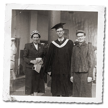 Graduation day, University of Alberta c.1956.