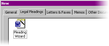 Legal Pleading Wizard in Microsoft Word 2000 for Windows